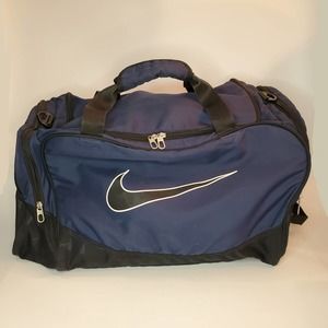 VINTAGE NIKE BLUE DUFFLE GYM BAG- NO SHOULDER STRAP